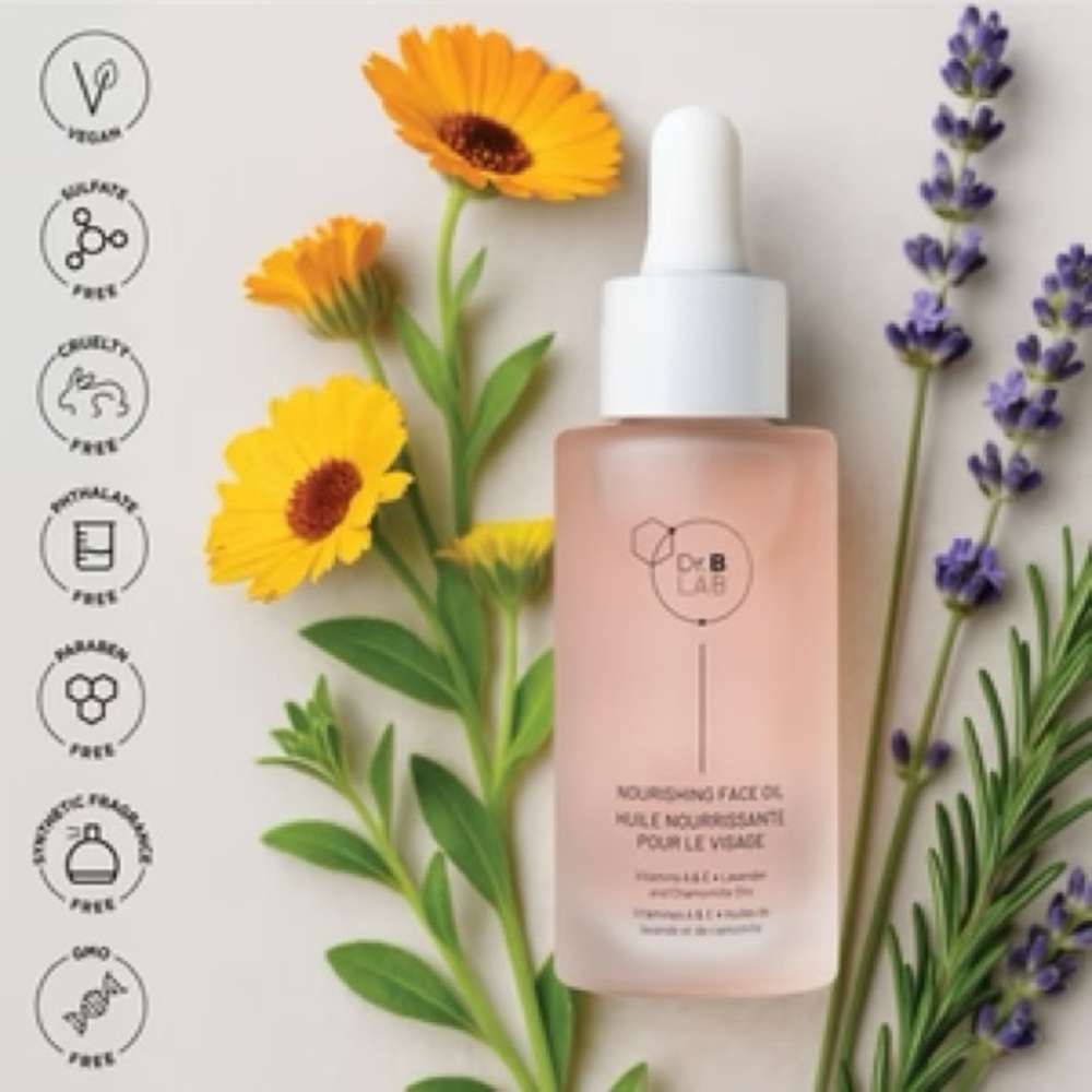 ☀️NWT Dr. B Lab Nourishing Face Oil 30ml | Vitamin A & E Lavender Chamomile